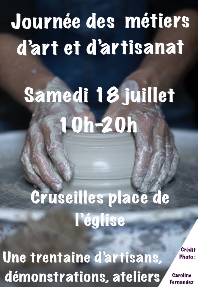 affiche journée des métiers d'art de cruseilles